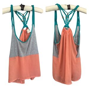 🚨Final Sale🚨! Daytrip Boho Sheer Tank Top w/Macrame Back Size M